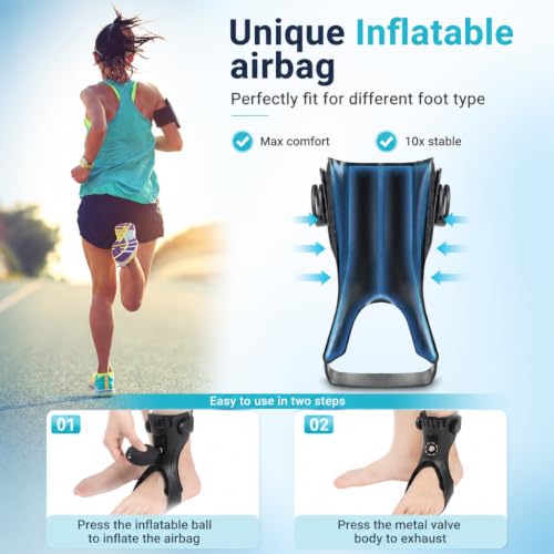 Image of HANNEA Foot Drop Brace, AFO Ankle Foot Orthosis for Gait Correction, Left