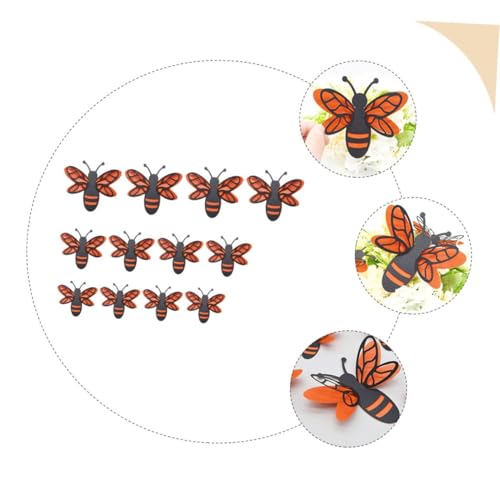 Set de 12 vinilos decorativos 3D de abejas miniatura 4
