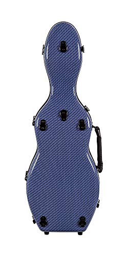 Tonareli Violin Fiberglass Case - Special Edition Blue Checkered - 4/4 Vnf1023 #TOP3