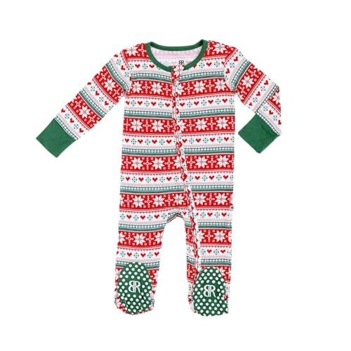 Image of Bums & Roses Bamboo Baby Footies | Soft Spandex and Viscose from Bamboo | Two-way Zipper for Easy Change