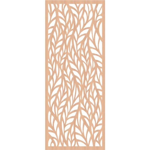 Image of Ortonville Decorative Pierced Fretwork Wood Wall Panels, 23 3 /8 inchW x 59 3 /8 inchH x 3 /8 inchT, Alder