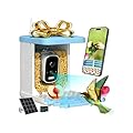 Smart Bird Feeder with Camera - 2.5K HD Bird Feeder Cameras Solar Powered, AI Birds Identification via App WiFi Outdoor Waterproof Birdhouse Watch Night Vision, 4000mAh Battery, Gift for Birdlovers