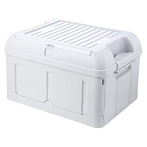HUIXINLIANG Bacs de stockage pliables avec couvercle - Caisses d'utilité pliante en plastique durable, bac de stockage plastique portable multifonctionnel, conteneurs pour organisation de maison et de
