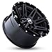Big Baller Brand H138 LB4 Automotive Aluminum Offroad Car Wheels Gloss Black Finish, Fits Lug Vehicles, 8x165.1 Bolt Pattern, Offset -25mm Off-Road Rims hub diameter 125.1mm for Ultimate Performance