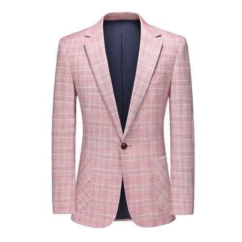 Men's Four Seasons Casual Business Suit Jacket Single-Breasted Wedding Groomsmen Blazer