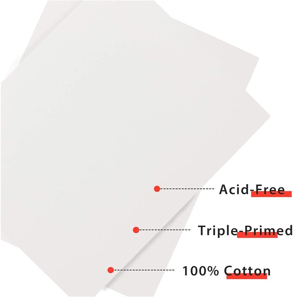 10Pcs Painting Canvas Panel Board Deep Super Value Pack for Oil & Acrylic Paint Oil Painting Board Art Supplies(Size 2)