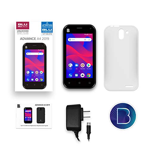 BLU Advance A4 2019- Unlocked Dual Sim, 16GB -Black