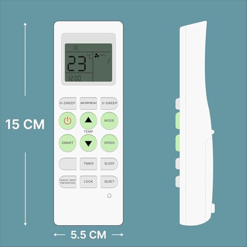 Image of BLACKSHEEP Compatible with Voltas AC Remote for 1, 1.5, 2 ton Split /Window Air Conditioner - Please Match The Original Remote (AC 36 E)