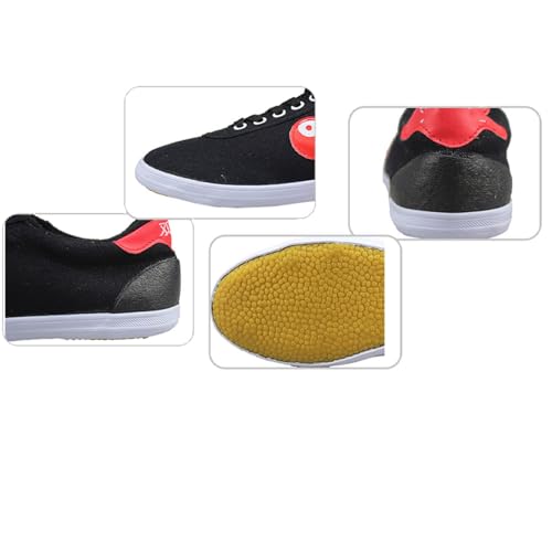 Martial Arts Boxing Shoes Tai Chi Kung Fu Shoes Men Women Tai Chi Shoes Canvas Martial Arts Shoes Non Slip Wu shu Training Shoes(Size:40EU,Color:F)2