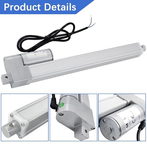 Linearantrieb DC 12V 300N 700mm Linearmotor Linear Actuator Lineartechnik-Aktuatoren für Medizinische,Automobil, Elektrische Türöffner,Lifting Sofa (45mm/s)