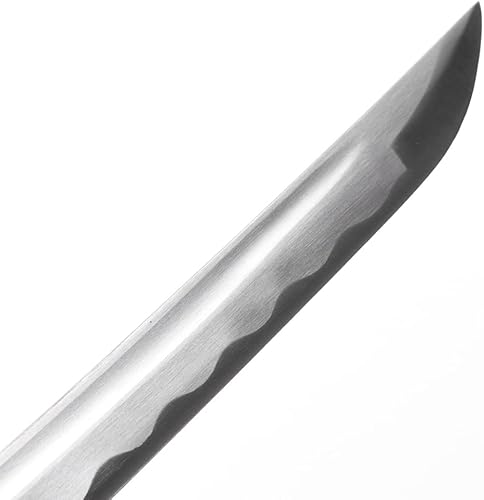 Miniatura 6 de Espada Samurai Katana, Hecha a Mano Japonesa, Práctica, Acero al Carbono Damasco10601095, TempladoTemplado en Arcilla, Espiga Completa, Afilada,