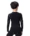 LANDUNSI 1 or 2 Pack Youth Boys Compression Shirt Athletic Long Sleeve Football Undershirt Soccer Sports Base Layer Top Black