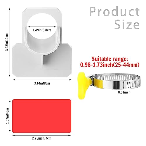 Suporte de Tubo de Piscina, Fácil Instalação 2 Peças ABS Confiável Suporte de Mangueira de Piscina p