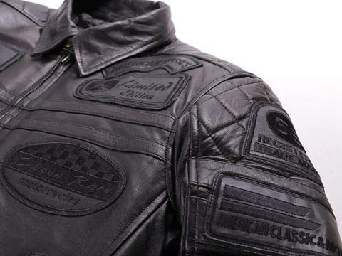 DEGNER デグナー 14WJ-3C 羊革レザージャケット ブラック XL デグナー ヴィンテージレザージャケット 14WJ-3C (バイク用ウェア