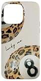 Aesthetic Leopard Ball 8 Cheetah Lucky Ball Vintage Case for iPhone 15 Pro Max
