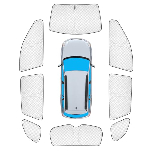 Image of KMF 8pcs Thicken Sun Shades for Subaru Outback 2010-2014 Accessories, Custom Privacy Full Car Window Covers Sunshade for Windshield Side Rear, UV Block and Blackout for Camping Outdoor