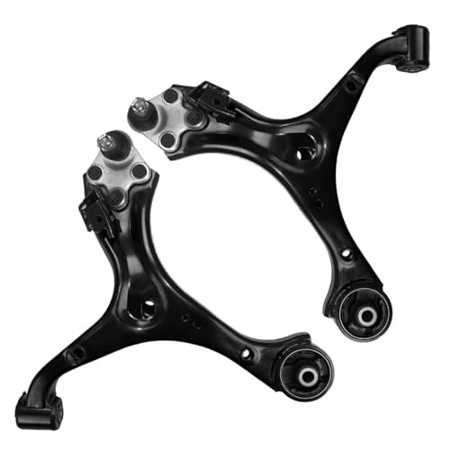 Image of Detroit Axle - 8pc Front End Suspension Kit for Acura 2013-2015 ILX 2012-2015 Honda Civic, 2 Lower Control Arms with Ball Joints 4 Inner & Outer Tie Rod Ends 2 Sway Bar Links Replacement