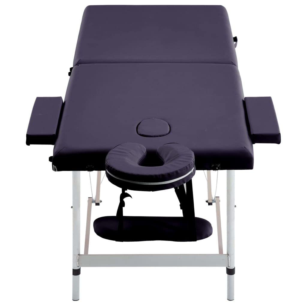 Mangloder Klappbare Massageliege mit Aluminiumgestell 2 Zonen höhenverstellbar Tragbar für Spa Praxis Studio Kosmetikliege