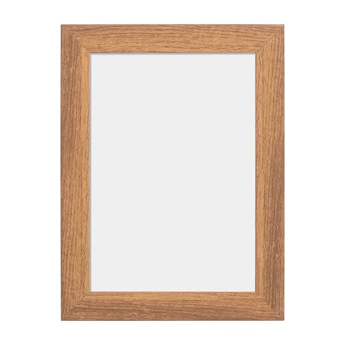 Image of GOLDEN PEACOCK Photo Frame PVC Body with MDF Back | Wall Hanging & Desk Display | Picture Frame for Gifts and Home Decor (Light Brown, Set Of 2)