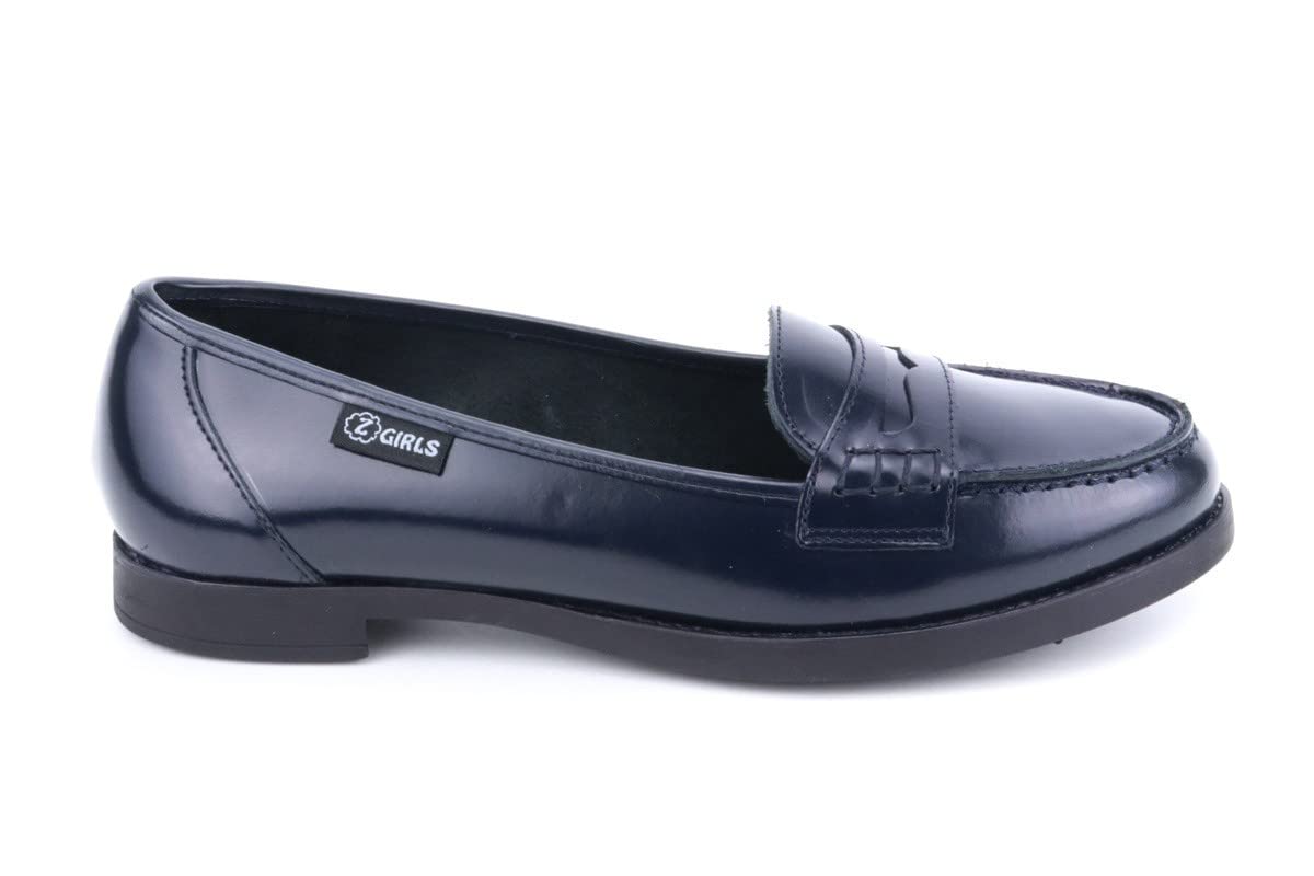 Zapato Castellano NIÑA Uniforme Escolar Resistentes Impermeables Mocasin Boston 471 Negro College