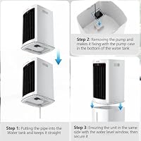 Klimagerät ohne Abluftschlauch 12L mit 2 Kühlakkus, 1000m³/h, 80W, 3 Stufen, Schwenk, für Schlafzimmer & Büro – Ansicht 8