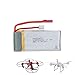 Unbekannt MJX 1200mAh 7.4V Akku für RC Quadcopter X101, x102 und X102H, Original Ersatzteil, Modell, Neu