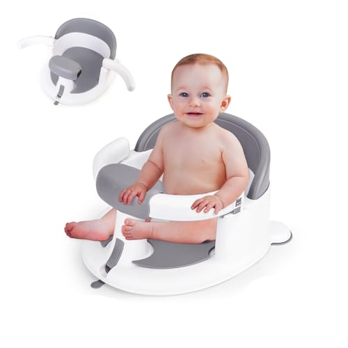 Mostop Baby Bath Seat for Babies 6 Months & Up - Non-Slip Infant Bathtub Chair with Suction Cups -...
