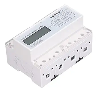 Electric Energy Meter, 7 Digits 3x220V/380V Plastic 4-Wire Electric Energy Usage Monitor for Mechanical Equipment (3x5(30) A)