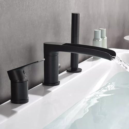 Mitigeur cascade baignoire en or brossé laiton haut de gamme MOCHAMIK