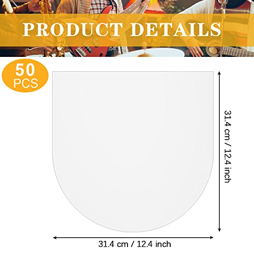 PERFETSELL 50 Pieces Record Sleeves 12 Inch LP Vinyl Inner Sleeves Semi-Transparent Anti Static Single Cover Round Record Album Covers for 12 Inch Record - Image 2