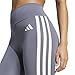 adidas Women's Optime Essentials 3-Stripes Flared Training Leggings, Onix/White, Small
