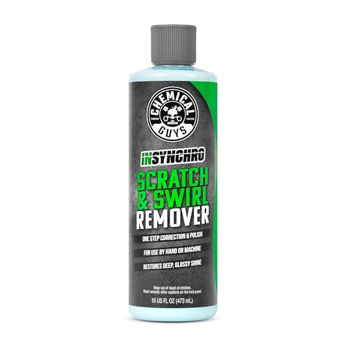Chemical Guys Insynchro Scratch & Swirl Remover - One Step Compound & Polish for Paint Correction - Removes Fine Scratches, Swirls & Oxidation from Cars, Trucks, SUVs, Motorcycles & More, 16 oz