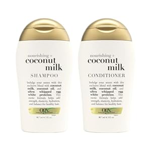 Ogx Nourishing Coconut Milk Shampoo & Conditioner Travel Size – 3 Oz. Each