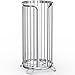 Toilet Paper Holder Stand, Freestanding Toilet Tissue Organizer, Minimalistic Storage Solution, Reserve Mega Rolls-Silver