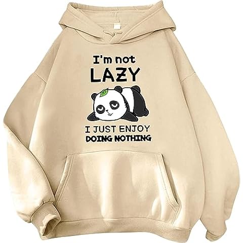 YINGKE Women's Cartoon Animal Print Hoodie Cute Girl Kawaii Sweatshirt Vintage Harajuku Streetwear Funny Teenager Pullover Cover