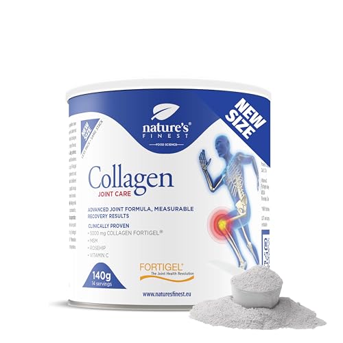 Nature's Finest JointCare Kollagen für Gelenke Hochdosiert, 140 g - Fortigel zur Unterstützung der Gelenke und Muskeln Aufbauen, Für Knorpelaufbau und Gelenkschmerzen Linderung - Laborgeprüft