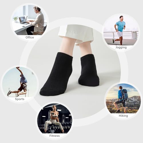 Womens Ankle Socks Short Low Cut Cotton Comfort Breathable Casual Socks 3/6/12/18 pairs3
