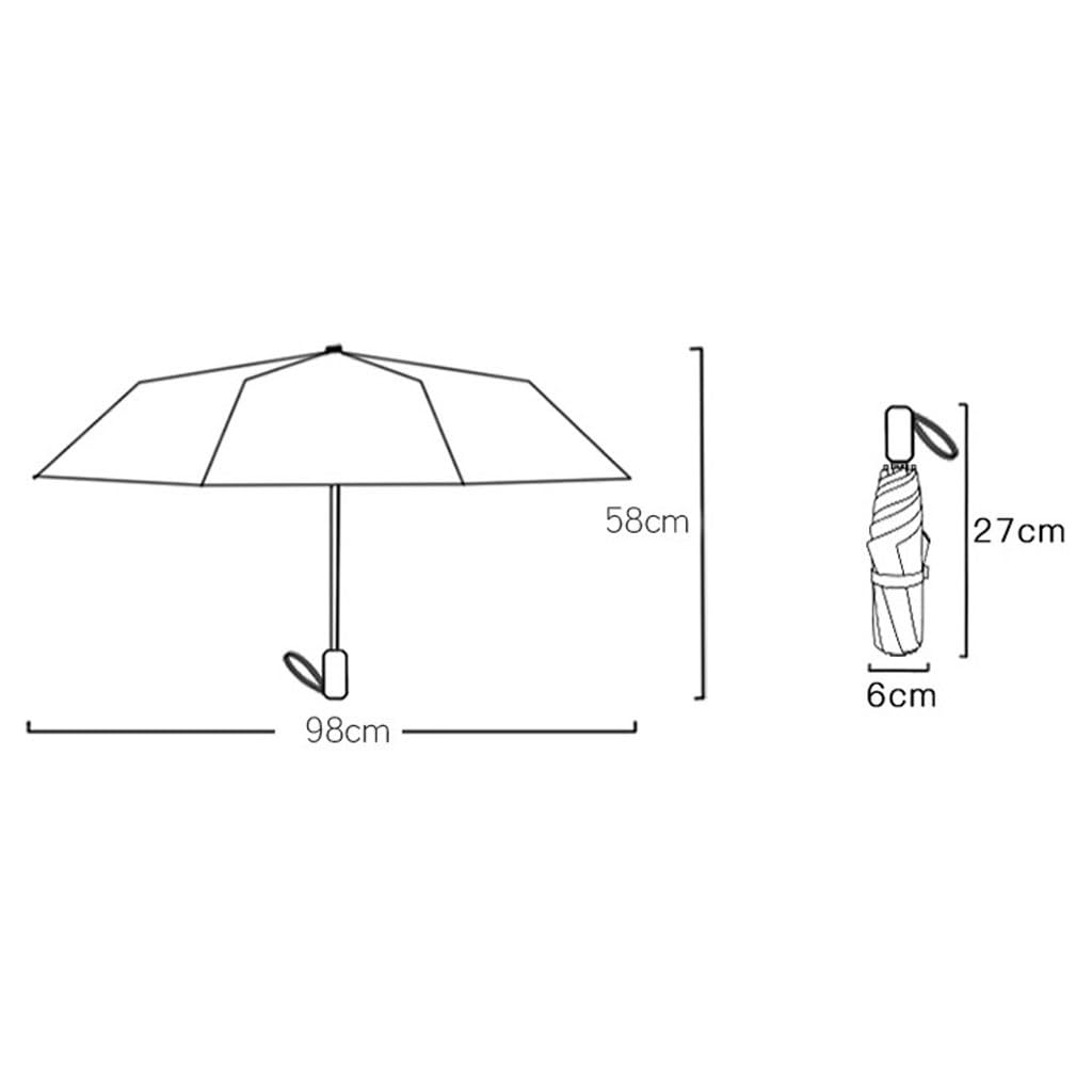 eexbz Umbrellas for Rain Sun Umbrella, Ladies Parasol, Rain Or Shine Folding Umbrella, Travel Portable Umbrella Strong Umbrella for Wind and Rain