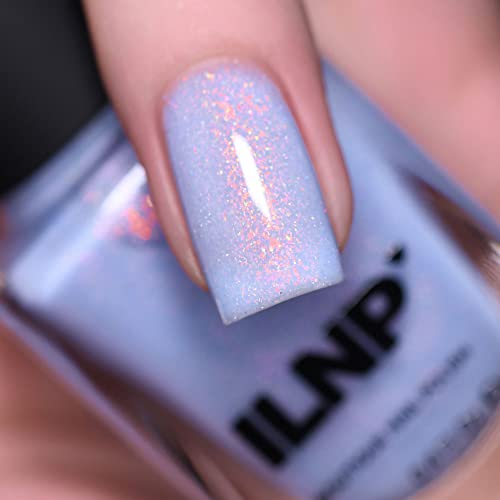 Ilnp Rainshower - Pastel Periwinkle Blue Shimmer Nail Polish #TOP1