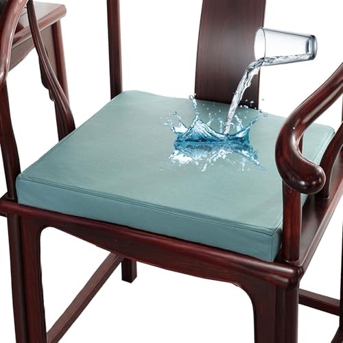 Coussin de siège Carrés, Imperméable Cuir PU Coussin De Chaise，Épaisseur 8/5/3cm 30/35/40/45/50/55/60cm Extérieur/Interieur Galette De Chaise，pour...