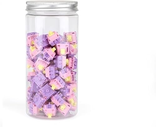 EQUALZ - Interruptor de banana divididomandarina V2 interruptores MX lineales de 5 pines para teclado mecánico de juegos personalizado color  Banana