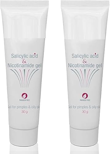 AM Salicylic Acid & Nicotinamide Gel for Pimples and Oily Skin, 30gm - Pack of 2