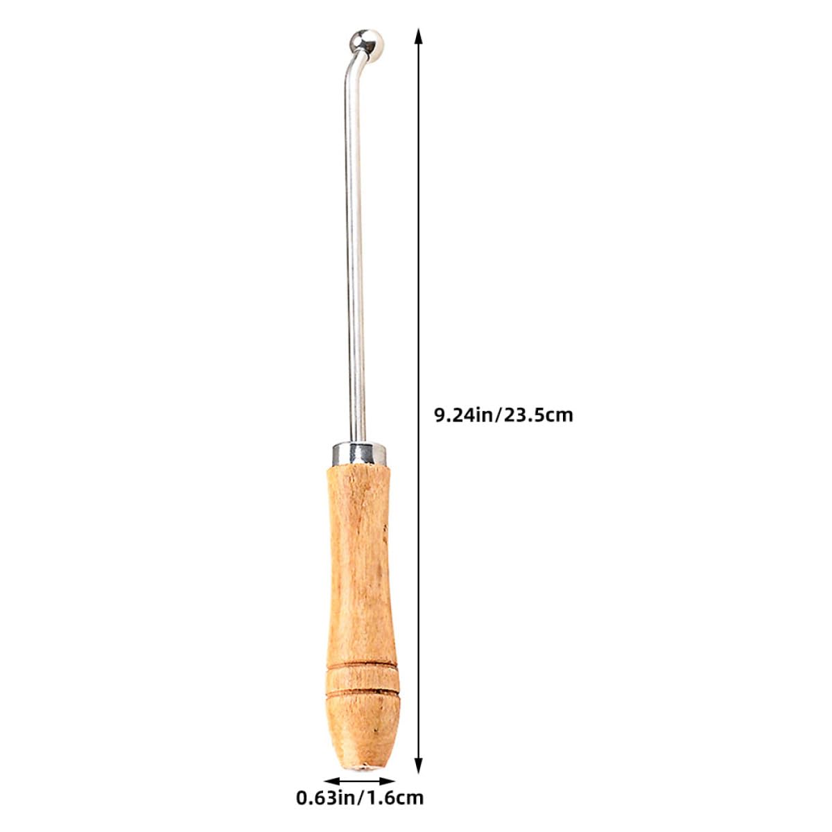PRETYZOOM Juego de Herramientas de Centrado y Reparación Mango de Madera Accesorio Metálico para Ajustar y Dar Forma para Trompeta y Trombón a Instrumentos de Viento