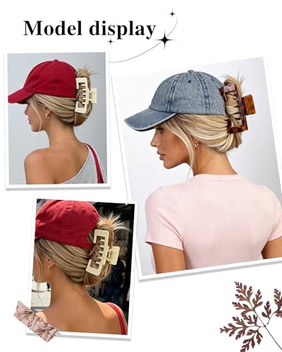 Set de 5 Pinzas Grandes para Sombrero Color Carey miniatura 2