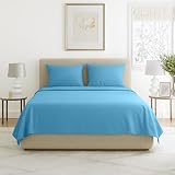 Lavish Home 1200 4-Piece Sheet Set, Queen, Blue