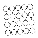 20 Stück Metallringe und Ösenschnallen für Fensterhändler, perfekt für Ains, Vorhänge und Stangen – & Slish Design