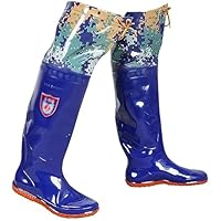 ERTsrhFD Fishing Waders Hip Men and Women PVC Waterproof and Anti Slip Water Boots, Transplanting, and Breeding