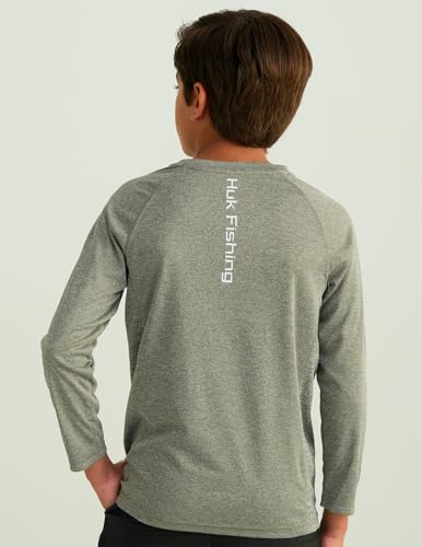 Image of HUK Boys Pursuit Solid Long Sleeve Shirt, Fishing Shirt for Kids