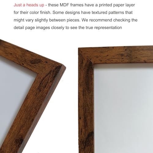 Image of LUCKYLIFE 8x10 Picture Frame Dark Brown for Wall Mounting or Tabletop Display, 2 Pack