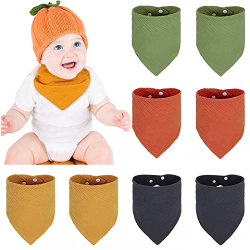 👶【Bavaglini assorbenti morbidi da 8 pezzi】: la mussola è considerata uno dei tessuti più morbidi, quindi è ampiamente utilizzata nelle cose per bambini. La loro morbidezza è delicata sulla pelle. Tessuto liberamente, consente al calore di fuoriuscire e all'aria fresca di entrare in modo che il tuo bambino possa stare tranquillo e a suo agio. Non tossico e delicato sulla pelle del bambino per un asilo nido più sano.